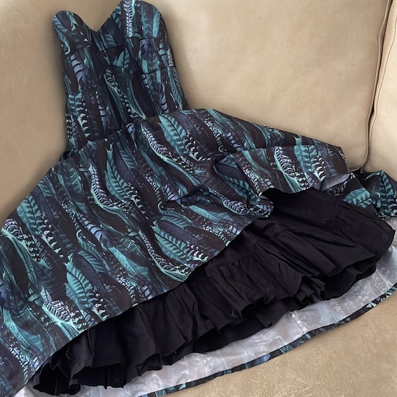 Jack Wills fabulously British print strapless dress - Picture 6 of 6